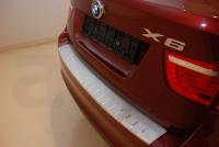 Накладка на задний бампер профилированная с загибом, нерж. сталь Alu-Frost 25-3468 для BMW X6