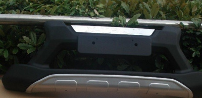 Nissan X-Trail (14–) Накладка на передний бампер, с логотипом.