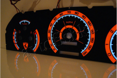 Volvo 850 светодиодные шкалы (циферблаты) на панель приборов - дизайн 3